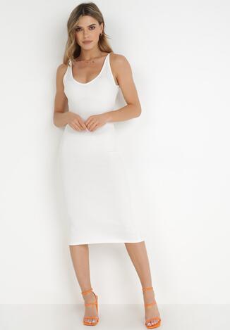 Biała Sukienka Caeeia