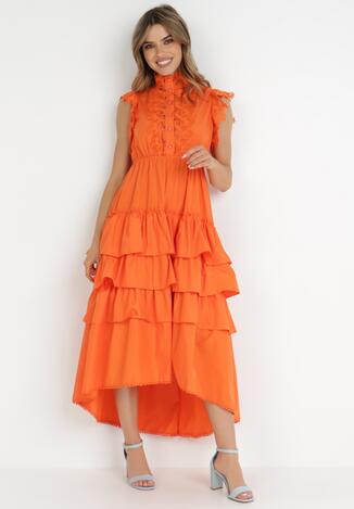 Pomarańczowa Sukienka Tryphiopis