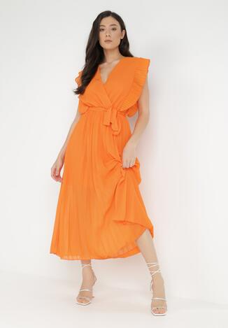Pomarańczowa Sukienka Aereira