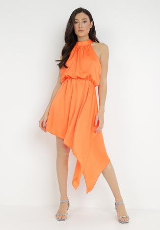 Pomarańczowa Sukienka Parthine