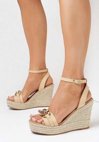Beżowe Sandały Chlorolis