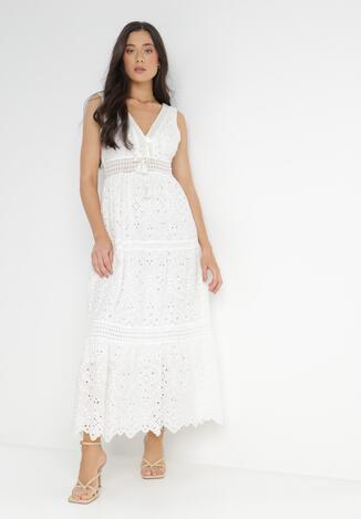 Biała Sukienka Semione