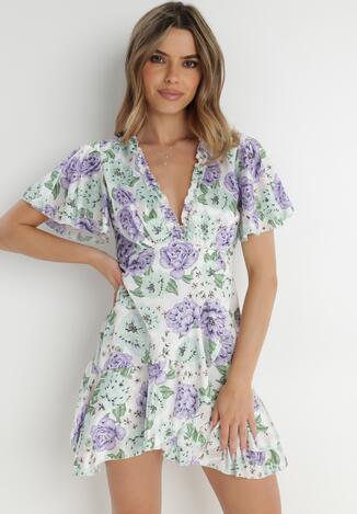 Biała Sukienka Satynowa Phaelon