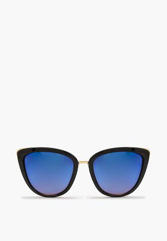 Czarno-Niebieskie Okulary Przeciwsłoneczne Anasterine