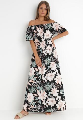 Czarno-Różowa Sukienka Meeley