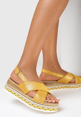Żółte Sandały Zeemey