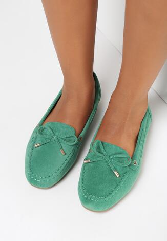Zielone Mokasyny Kabbey