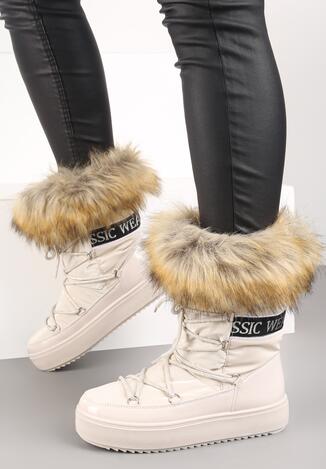 Beżowe Śniegowce Plotia