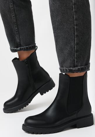Czarne Botki Keva