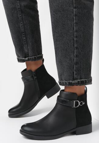 Czarne Botki Altenio