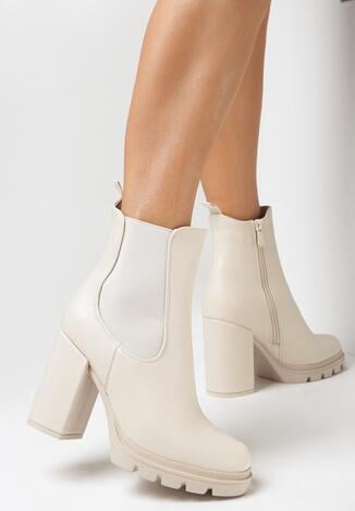 Beżowe Botki Jessice