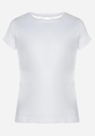 Biała Koszulka z Bawełny Noussa