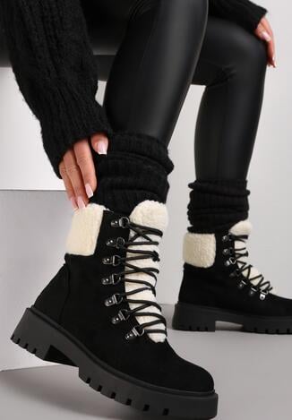 Czarne Traperki Inessa