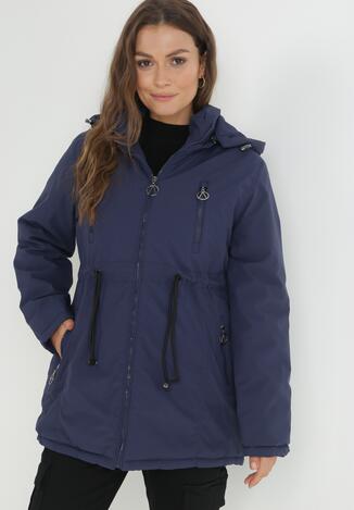 Granatowa Kurtka Parka Phine