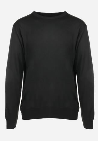Czarny Sweter Klasyczny Sadno