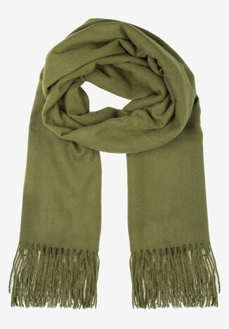 Zielony Szalik z Frędzlami Zorka