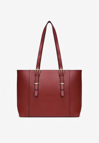 Bordowa Torebka Shopper Duża Deinina