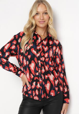 Czarno-Czerwona Koszula w Cętki Loiphe