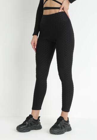Czarne Legginsy High Waist Push Up Dayi