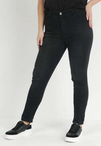 Czarne Spodnie Skinny Push Up Zeme