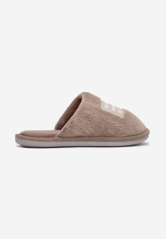 Brązowe Kapcie z Futerka Feru