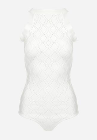 Białe Body z Wiskozy o Tłoczonej Fakturze Idolina