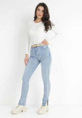 Niebieskie Jeansy Skinny Hellevi