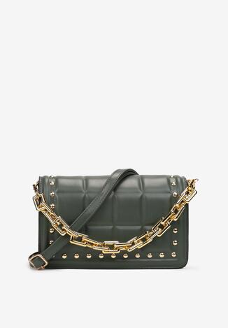 Zielona Torebka Pikowana na Łańcuchu Sirkka