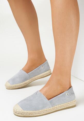 Niebieskie Espadryle z Jutową Podeszwą Aranna