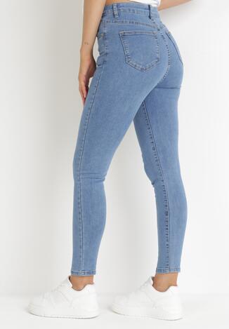 Niebieskie Jeansy Skinny Nanruli