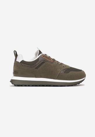 Zielone Buty Sportowe Przed Kostkę w Casualowym Stylu Namo