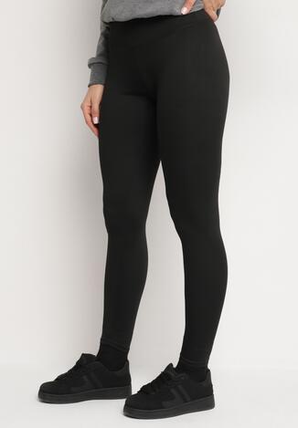 Czarne Legginsy z Gumką w Pasie Gretel