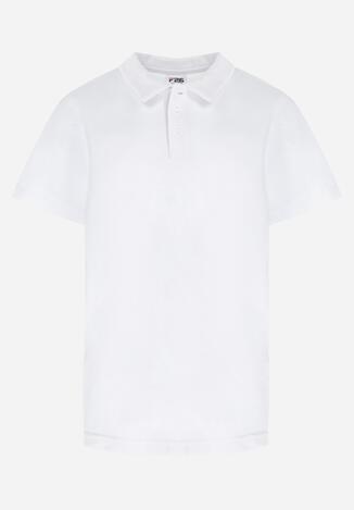 Biała Koszulka Polo z Krótkim Rękawem Liat