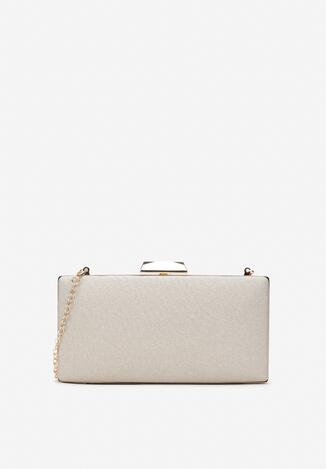 Złota Torebka Kopertówka z Odpinanym Paskiem Inel
