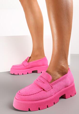 Fuksjowe Mokasyny na Grubej Podeszwie Samil