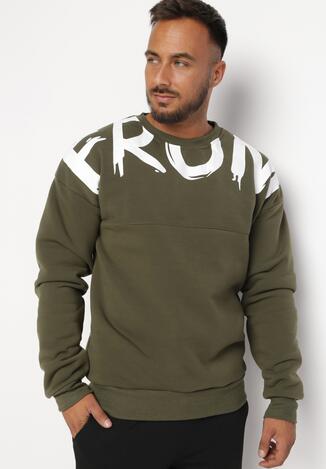 Zielona Bluza z Nadrukiem Fencia