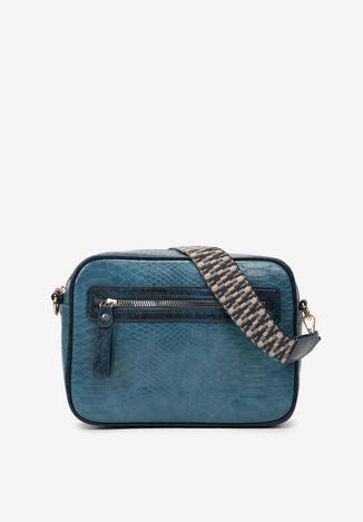 Jasnoniebieska Pudełkowa Torebka z Ozdobnym Paskiem Olivika