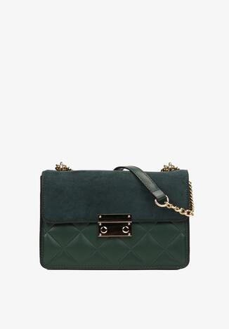 Ciemnozielona Mała Torebka na Ramię Salmira