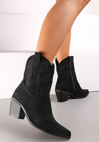 Czarne Botki Kowbojki na Stożku Kansa