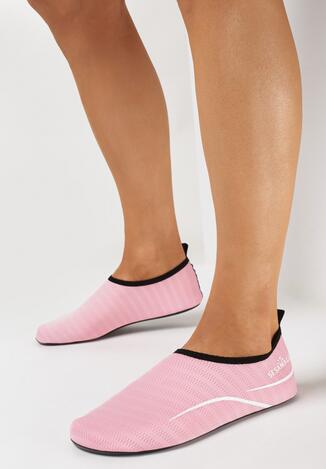 Różowe Wsuwane Buty Sportowe do Wody z Elastyczną Cholewką Lorandella