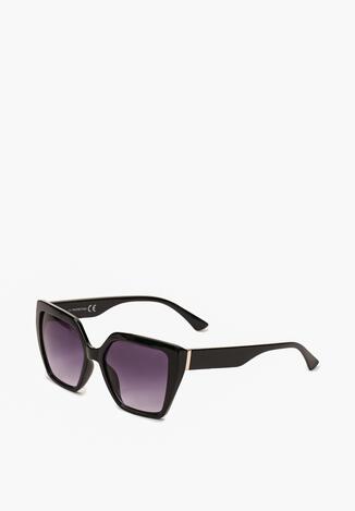 Czarne Okulary Przeciwsłoneczne Kocie Oko z Filtrem UV Umbina