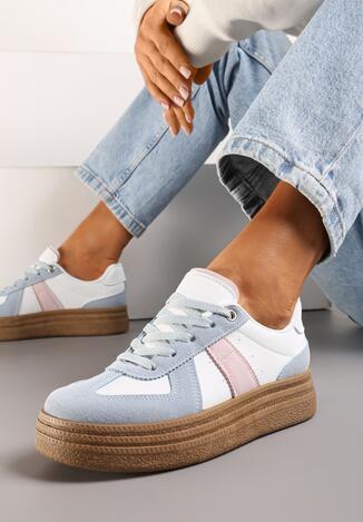 Sneakers Albastru cu Alb