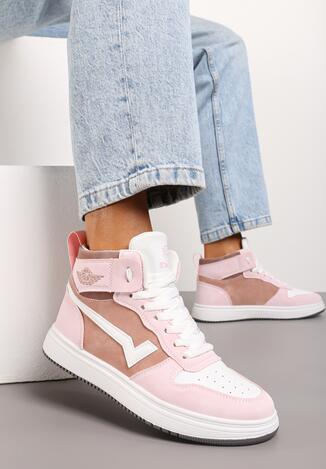 Różowo-Białe Sneakersy Zoiido