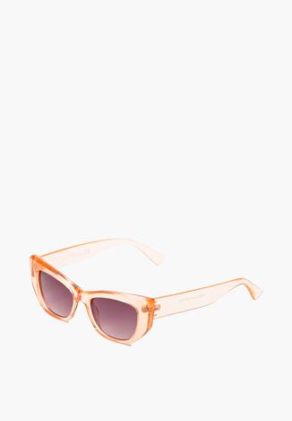 Różowe Okulary Przeciwsłoneczne o Kocim Kształcie Wykonane z Lekkiego Tworzywa z Filtrem UV Ciladia