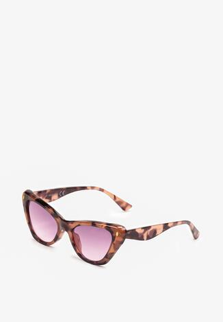 Różowe Okulary Przeciwsłoneczne Typu Kocie Oko z Filtrem UV Gonallea