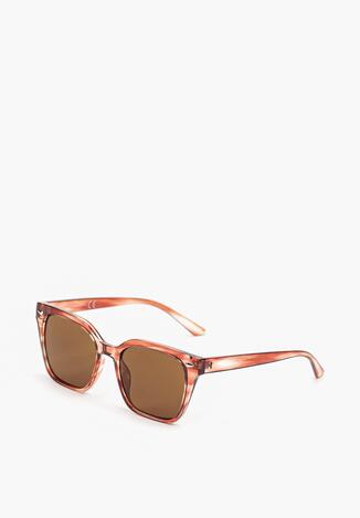 Brązowe Okulary Przeciwsłoneczne z Filtrem UV Prunalea