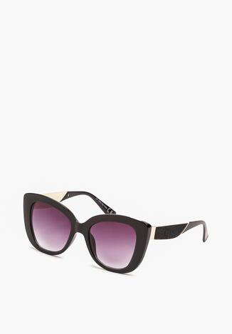 Czarne Kocie Okulary Przeciwsłoneczne z Filtrem UV Dimtte