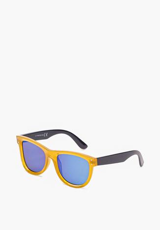 Niebieskie Klasyczne Okulary Przeciwsłoneczne z Filtrem UV Tinabeli