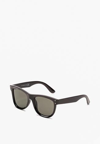 Czarne Klasyczne Okulary Przeciwsłoneczne z Filtrem UV Tinabeli