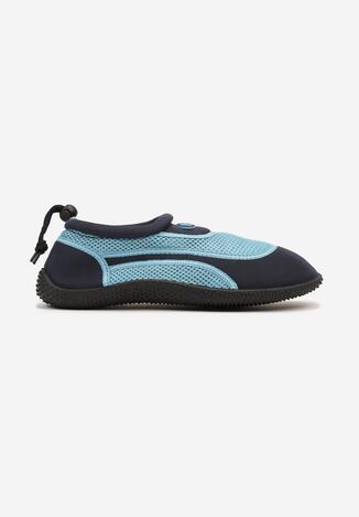 Granatowo-Niebieskie Płaskie Buty Sportowe do Wody Renelsea